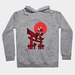 ninja japan on gate Hoodie